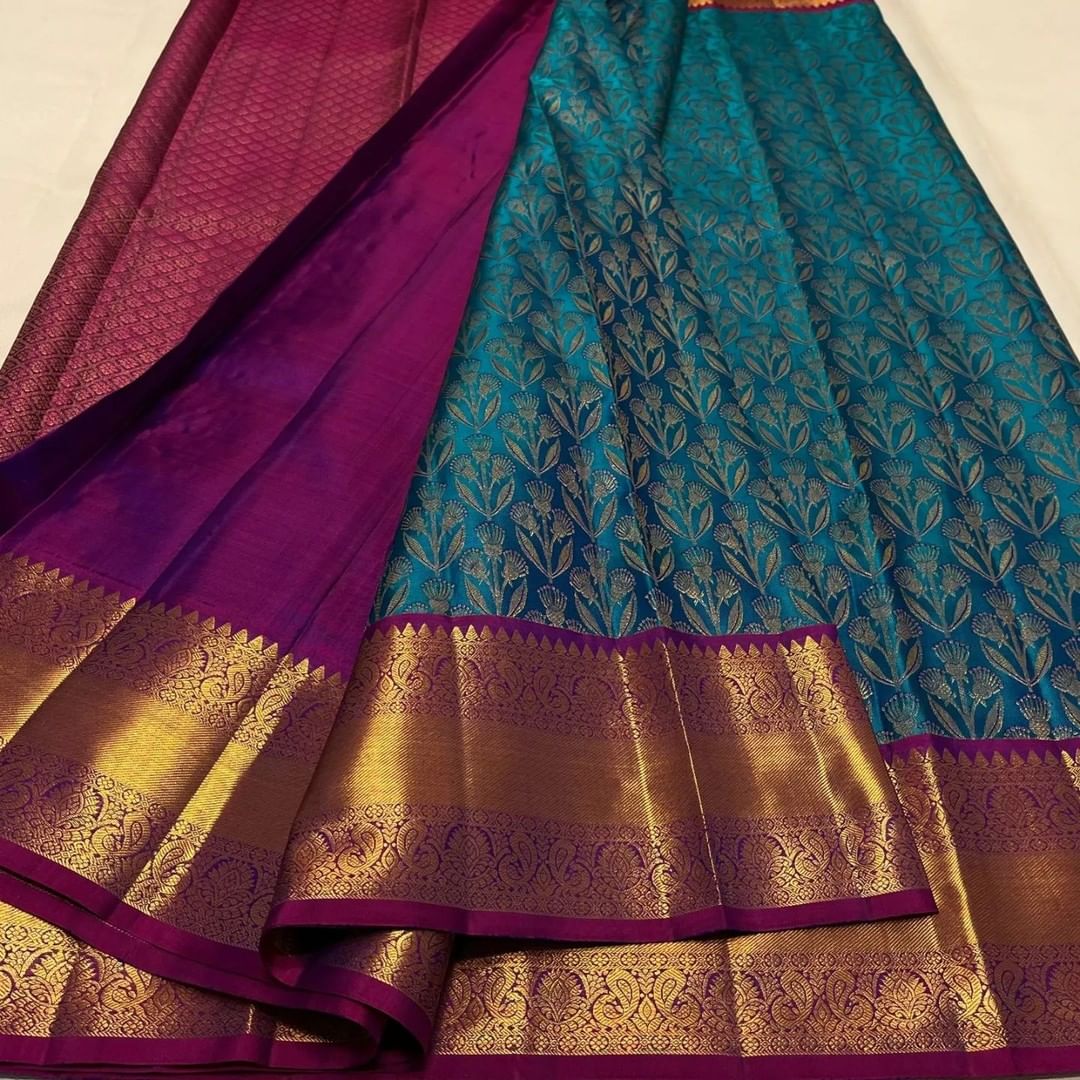 Banarasi Soft Silk Saree with Exquisite Gold Zari Weaving Colorful Saree