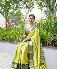 Banarasi Soft Silk Saree With Matching blouse Colorful Saree