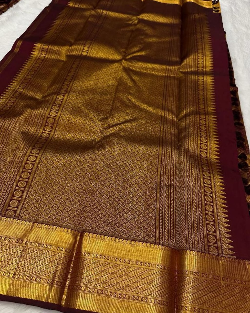 Banarasi Soft Silk Saree with Intricate Gold Zari Weaving Colorful Saree