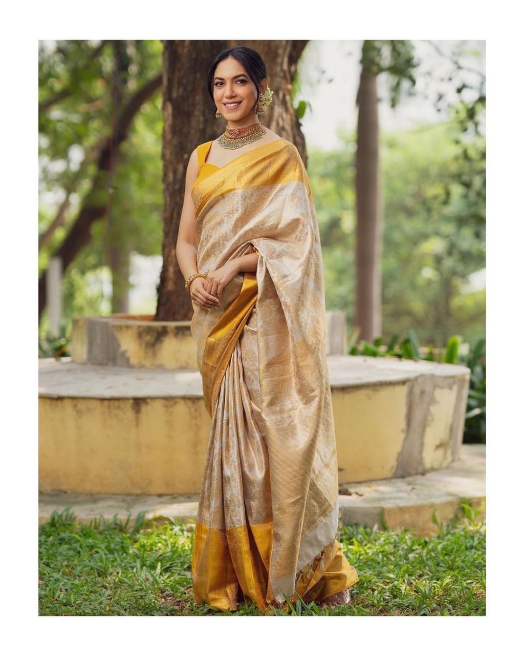 Banarasi Soft Silk Saree with Gold Zari Weaving Colorful Saree