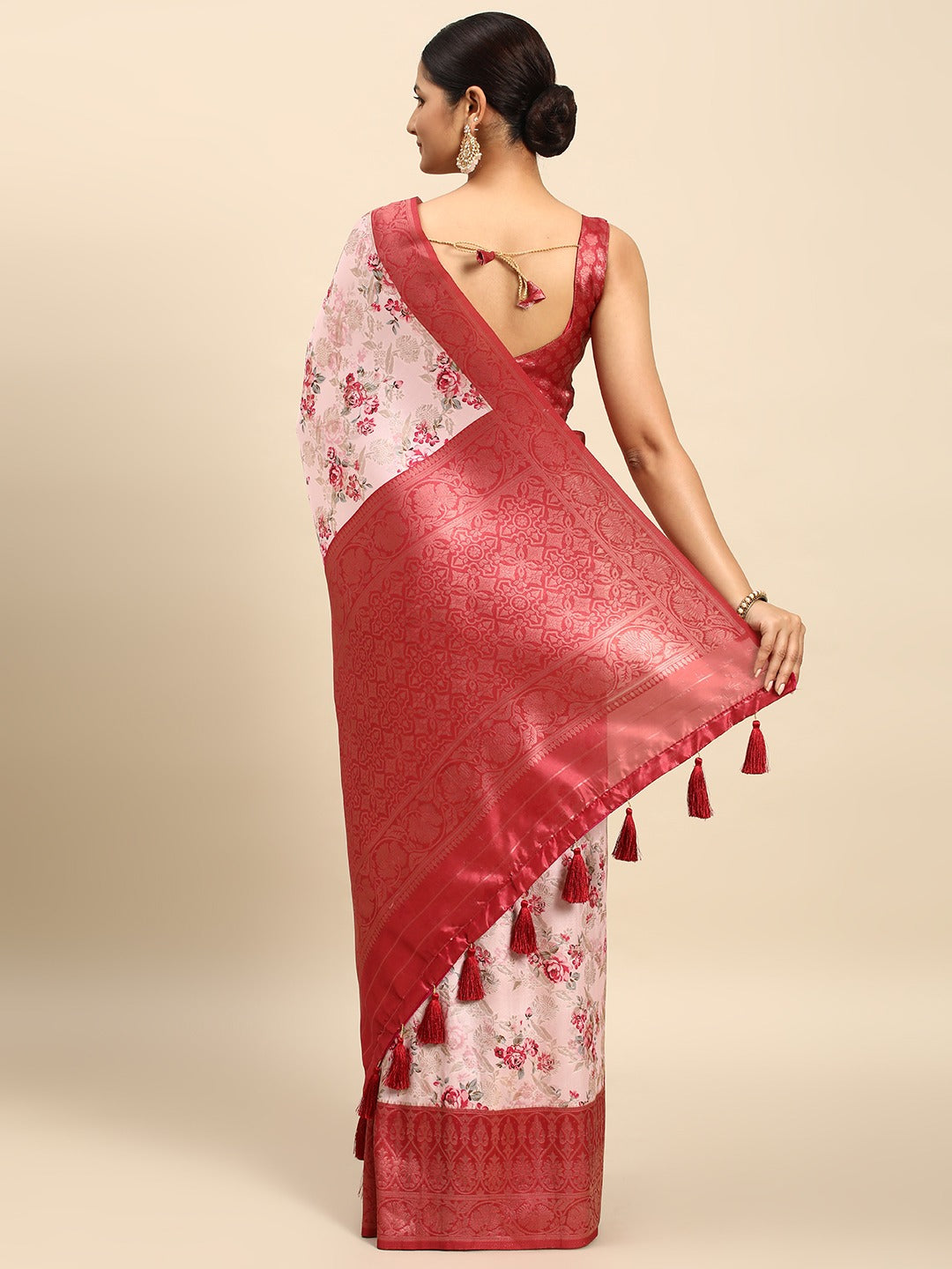 Pink Breathtaking Soft Silk Saree Colorful Saree