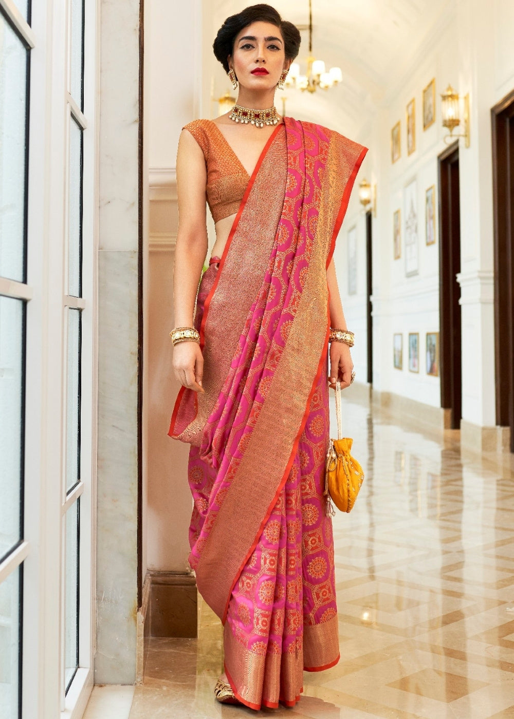 Hot Pink Patola Silk Saree : Top Pick - Colorful Saree