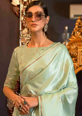 Chinoise Green Designer Satin Silk Saree - Colorful Saree