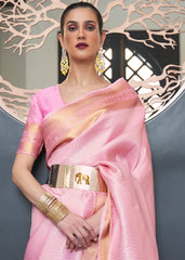 Persian Pink Woven Soft Silk Saree - Colorful Saree