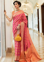 Hot Pink Patola Silk Saree : Top Pick - Colorful Saree