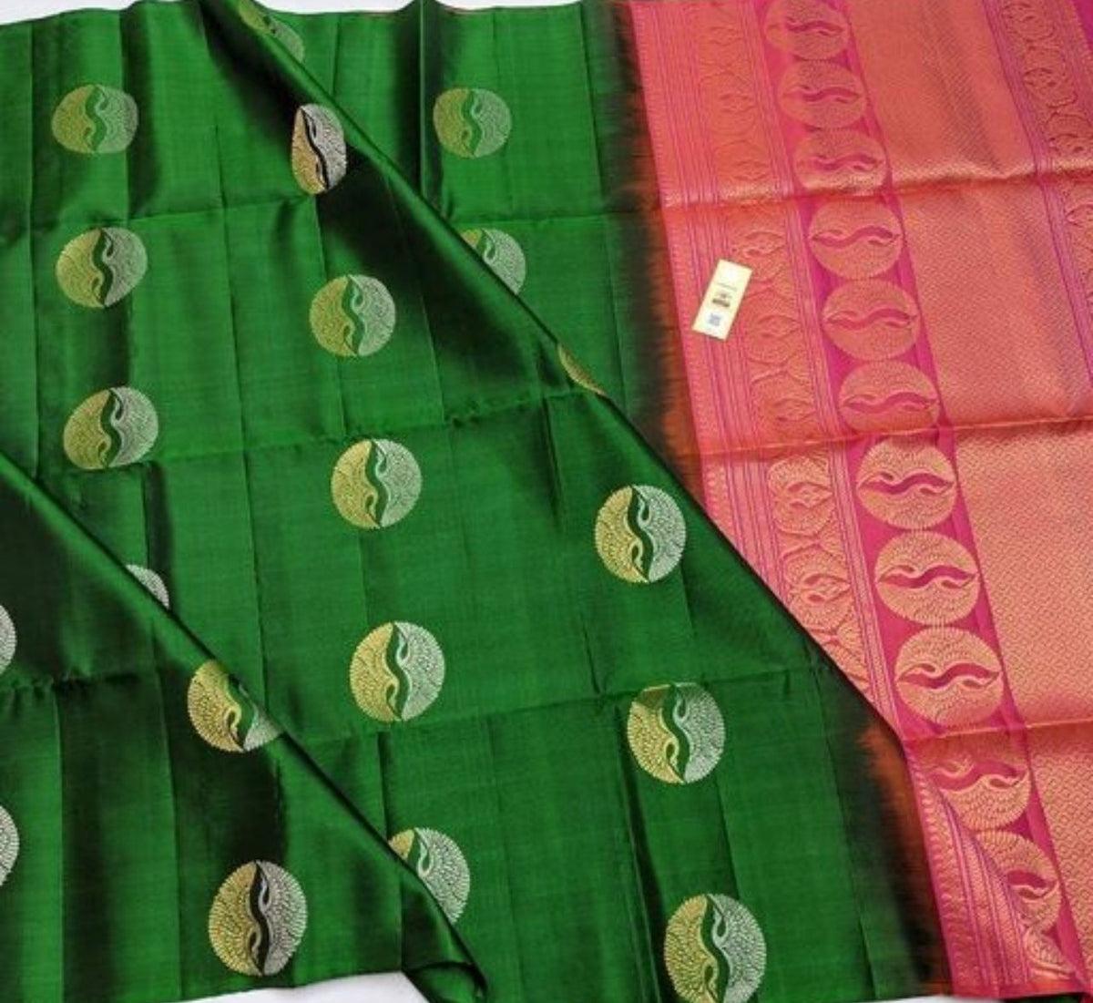 Trendy Green Soft Silk Saree With Stunning Blouse Piece - Colorful Saree