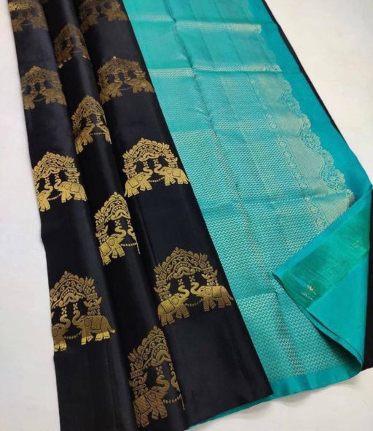 Evocative Black Soft Silk Saree With Panoply Blouse Piece - Colorful Saree