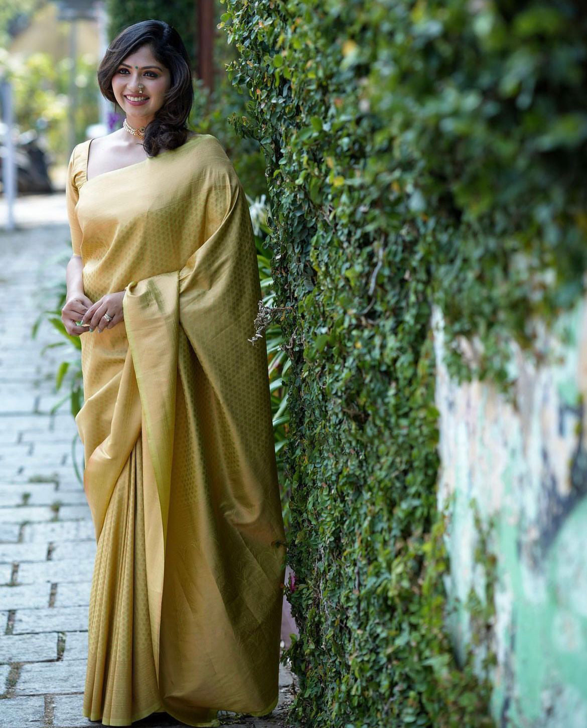 Elaborate Yellow Soft Silk Saree With Proficient Blouse Piece - Colorful Saree