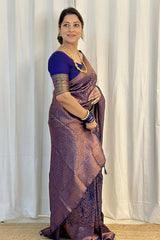 Staggering Blue Soft Silk Saree With Felicitous Blouse Piece - Colorful Saree