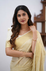 Amiable Beige Soft Silk Saree With Imaginative Blouse Piece - Colorful Saree