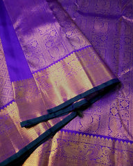 Conflate Royal Blue Soft Silk Saree With Evocative Blouse Piece - Colorful Saree