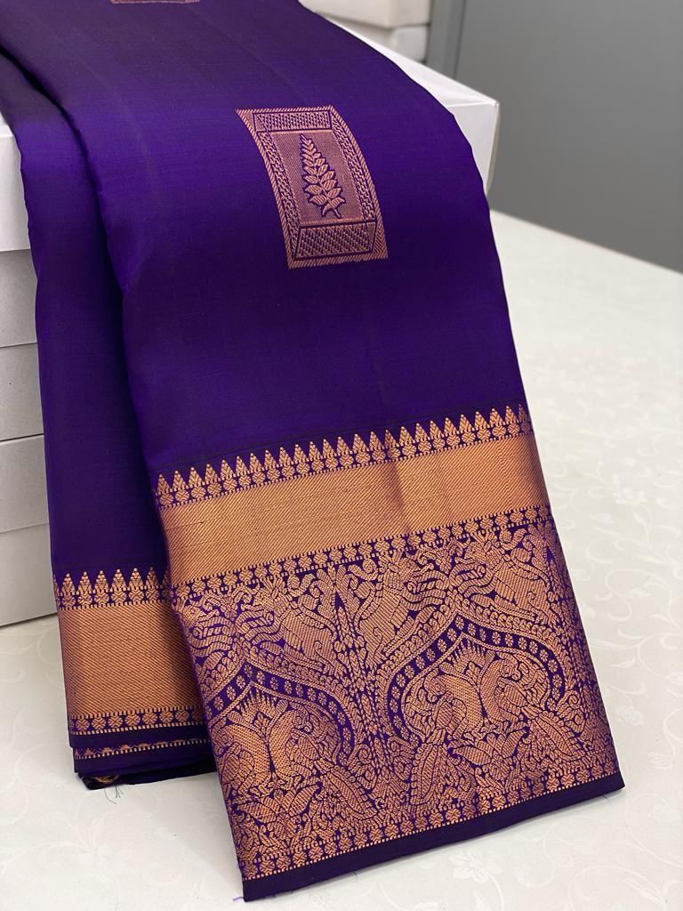 Ratatouille Royal Blue Soft Silk Saree With Luxuriant Blouse Piece - Colorful Saree