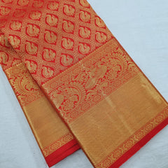 Prettiest Red Soft Silk Saree With Pleasant Blouse Piece - Colorful Saree