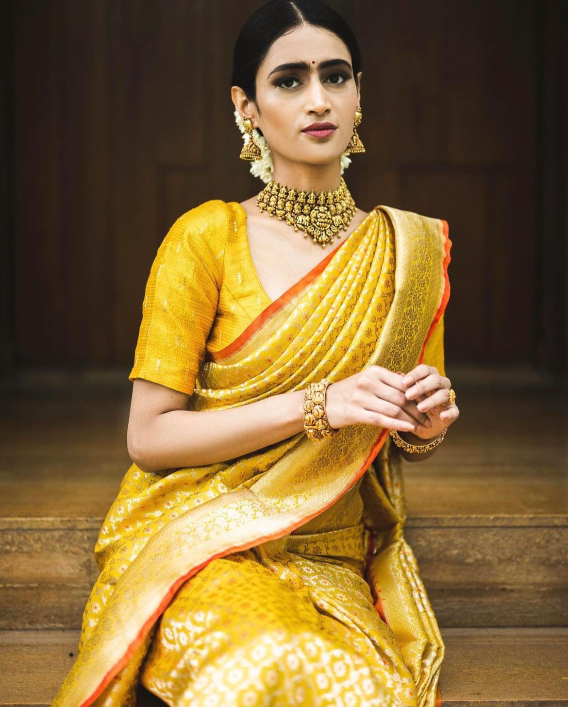 Seraglio Yellow Soft Silk Saree With Petrichor Blouse Piece - Colorful Saree