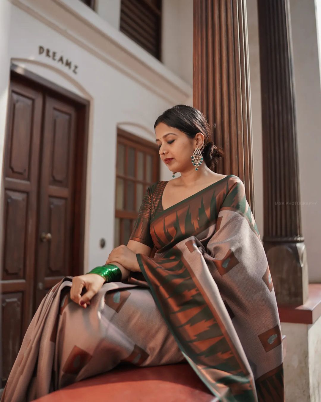 Luxuriant Grey Soft Silk Saree With Panoply Blouse Piece - Colorful Saree