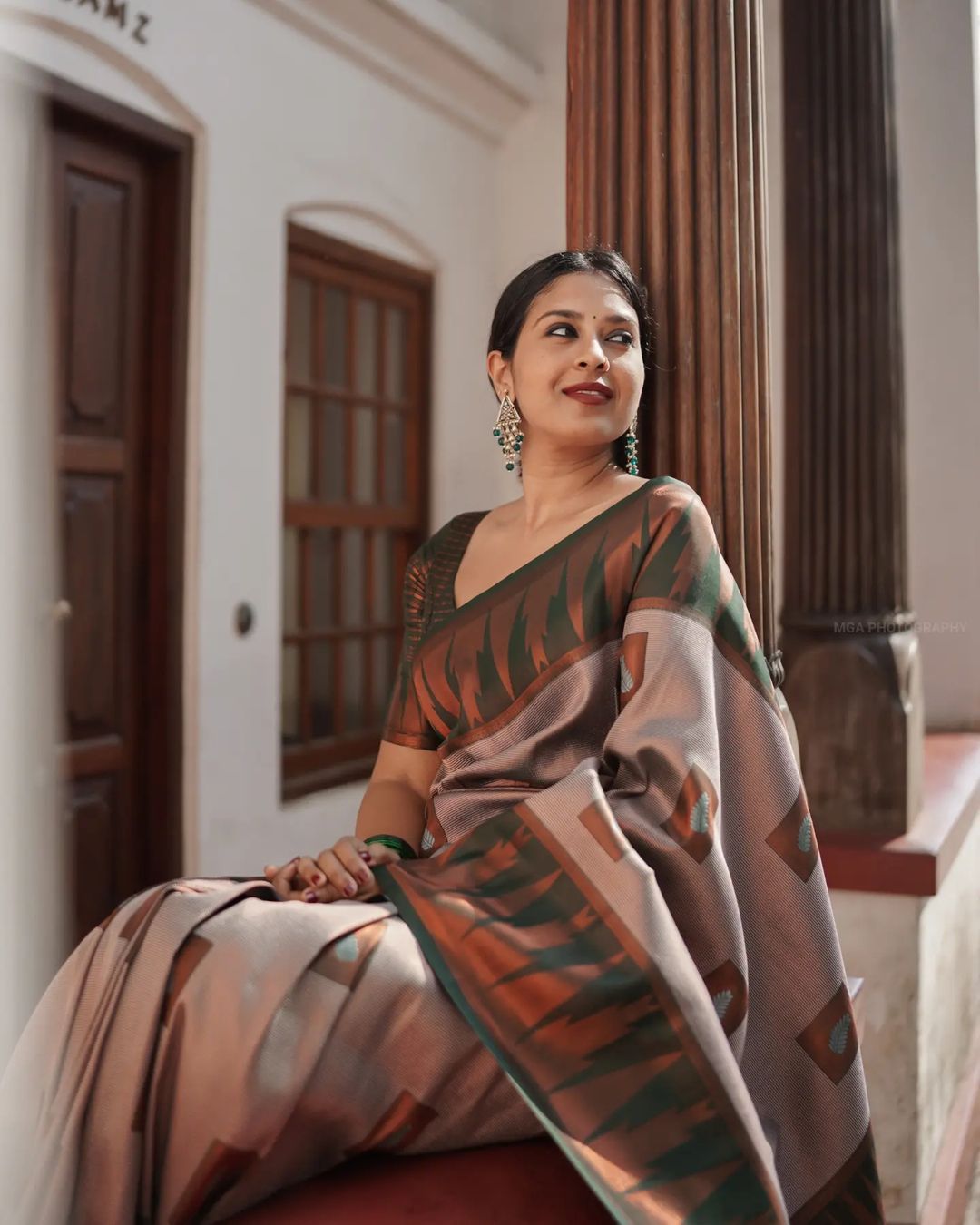 Luxuriant Grey Soft Silk Saree With Panoply Blouse Piece - Colorful Saree