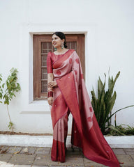 Exuberant Pink Soft Silk Saree With Panoply Blouse Piece - Colorful Saree