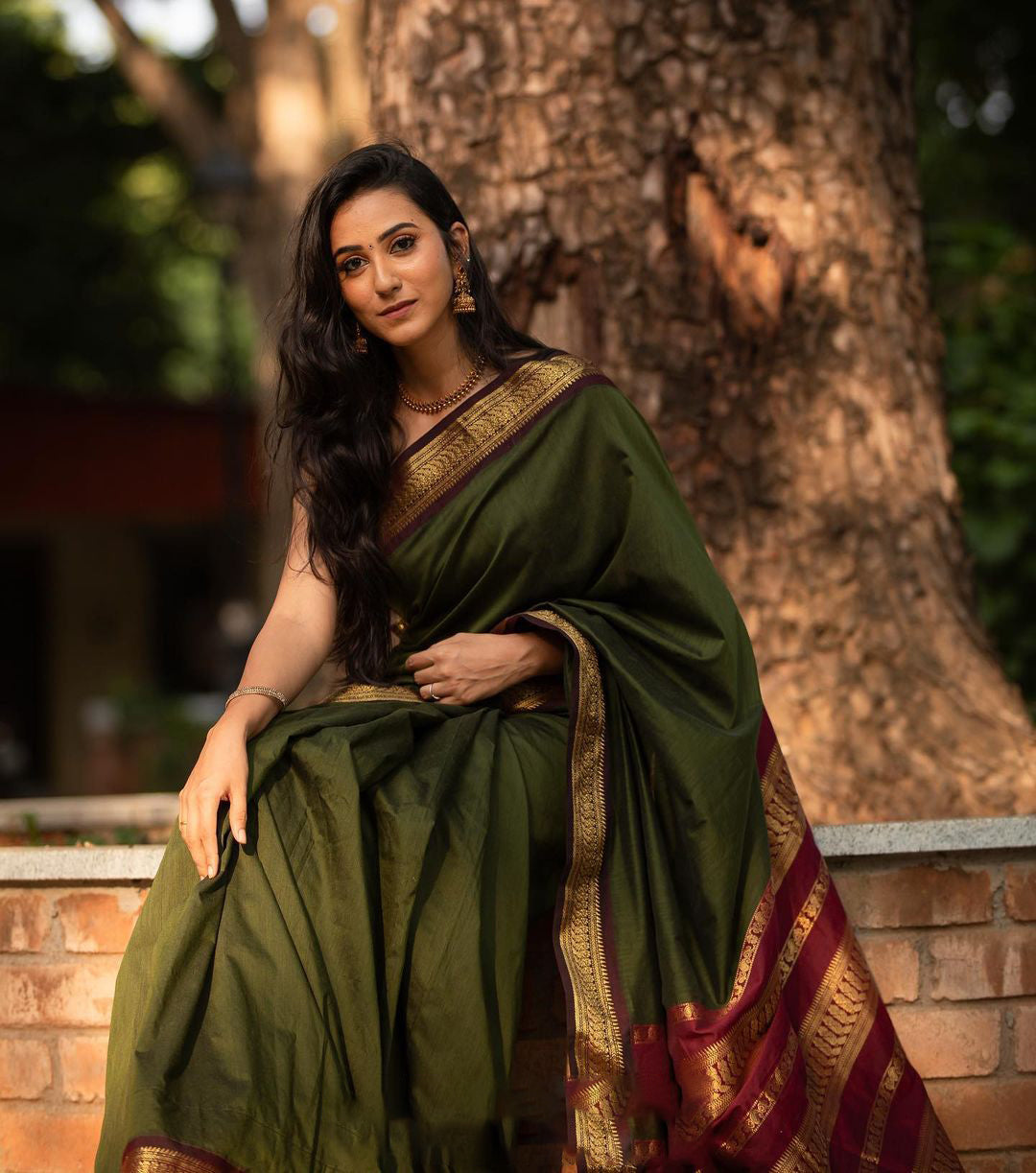 Elaborate Green Soft Banarasi Silk Saree With Proficient Blouse Piece - Colorful Saree