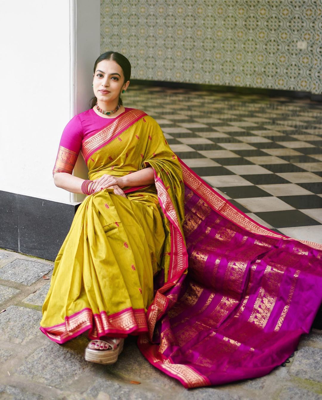 Marvellous Mustard Soft Banarasi Silk Saree With Precious Blouse Piece - Colorful Saree