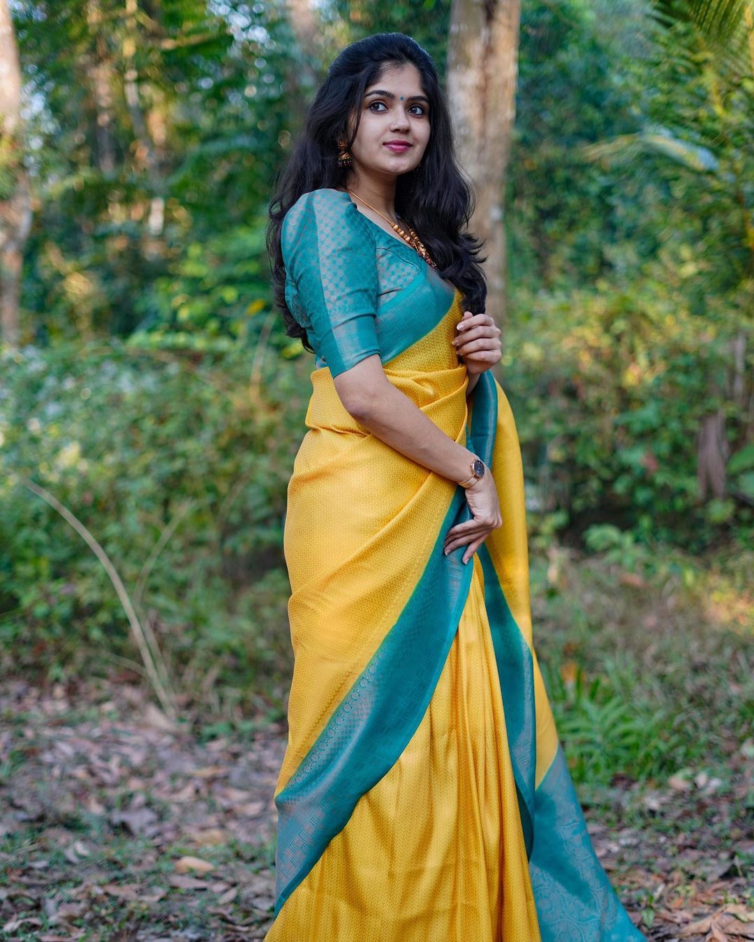 Inspiring Yellow Soft Silk Saree With Fairytale Blouse Piece - Colorful Saree