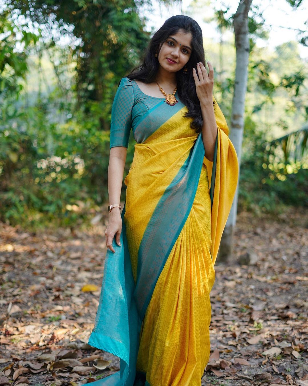 Inspiring Yellow Soft Silk Saree With Fairytale Blouse Piece - Colorful Saree