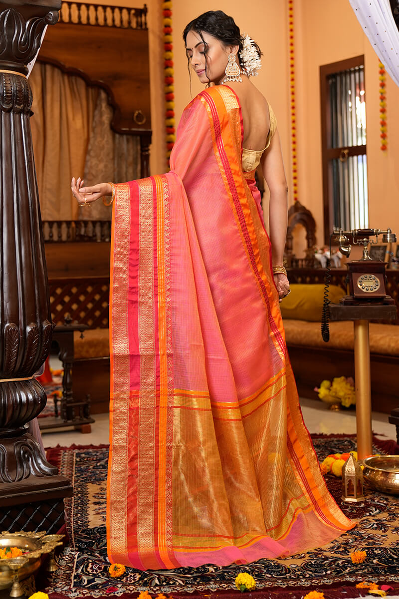 Effervescent Pink Soft Silk Saree With Proficient Blouse Piece - Colorful Saree