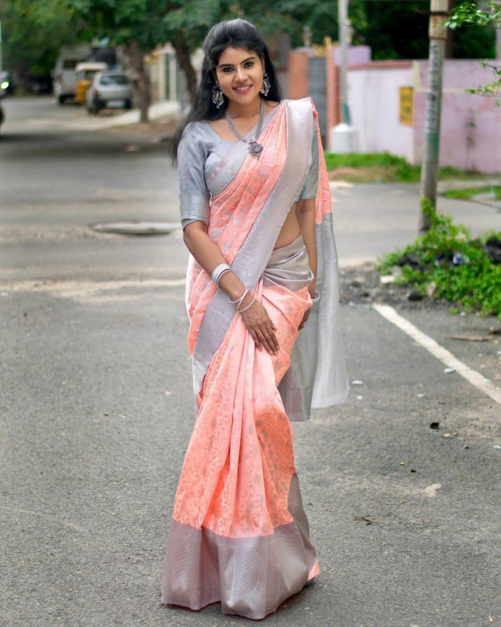 Sophisticated Pink Soft Silk Saree With Outstanding Blouse Piece - Colorful Saree