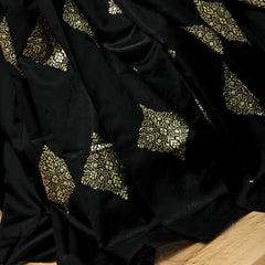 Quintessential Black Soft Silk Saree With Attractive Blouse Piece - Colorful Saree