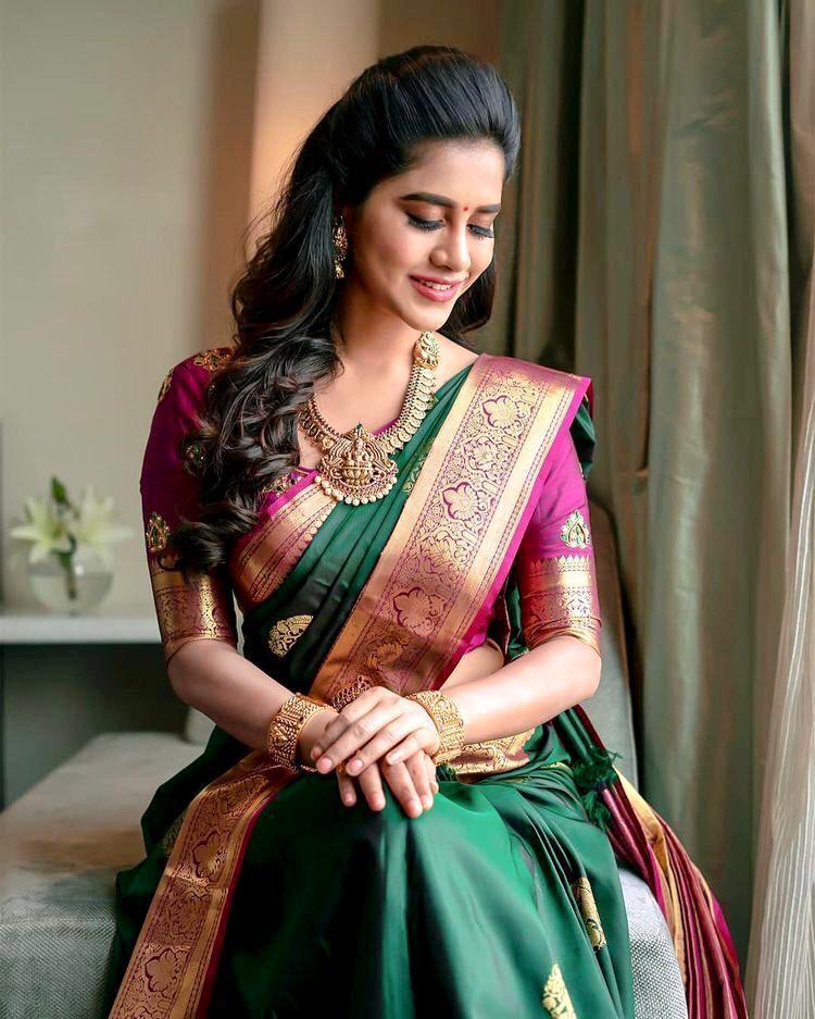 Surpassing extravagant Green Soft Silk Saree With Excellent Blouse Piece - Colorful Saree