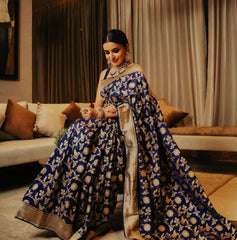 Phenomenal Blue Soft Banarasi Silk Saree With Girlish Blouse Piece - Colorful Saree