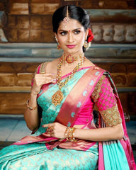 Delectable Sky Soft Silk Saree With Fancifull Blouse Piece - Colorful Saree