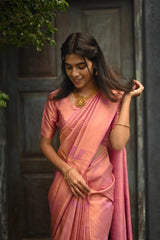 Unequalled Pink Soft Silk Saree With Snazzy Blouse Piece - Colorful Saree