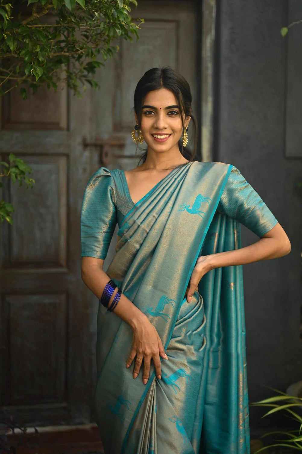 Tremendous Sky Soft Silk Saree With Incredible Blouse Piece - Colorful Saree