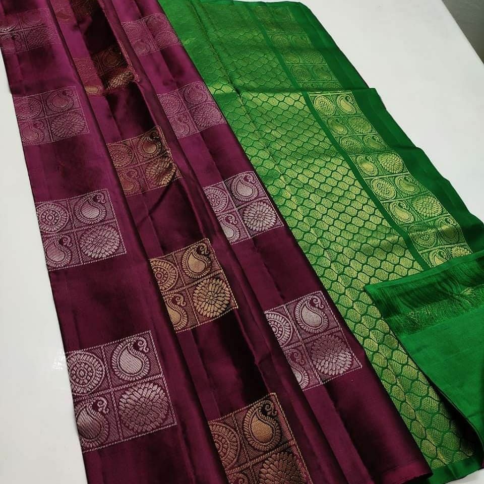Felicitous Maroon Soft Silk Saree With Ideal Blouse Piece - Colorful Saree