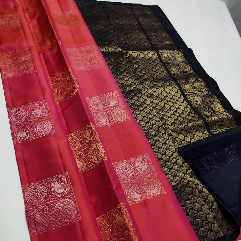 Tremendous Pink Soft Silk Saree With Groovy Blouse Piece - Colorful Saree