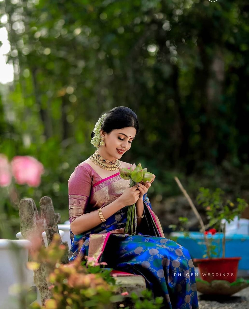 Elegant Blue Soft Banarasi Silk Saree With Pleasant Blouse Piece - Colorful Saree