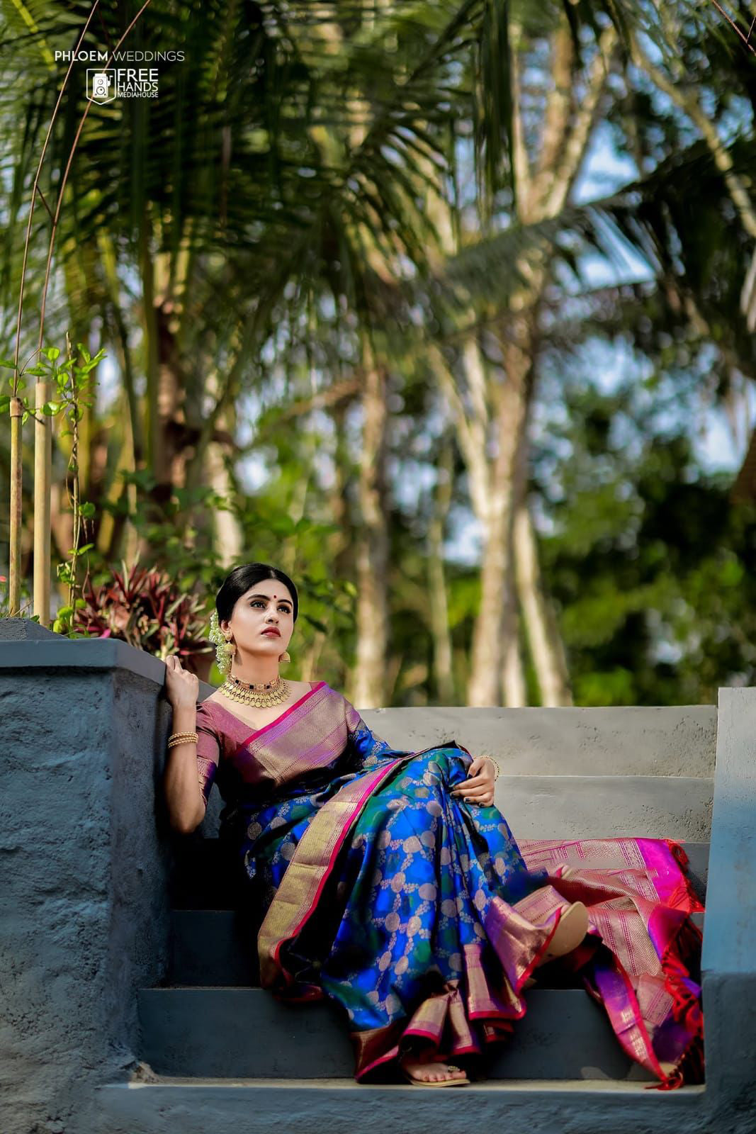 Elegant Blue Soft Banarasi Silk Saree With Pleasant Blouse Piece - Colorful Saree