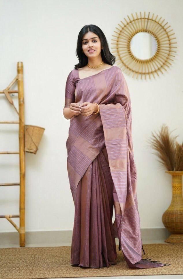 Hypnotic Baby Pink Soft Silk Saree With Vestigial Blouse Piece - Colorful Saree