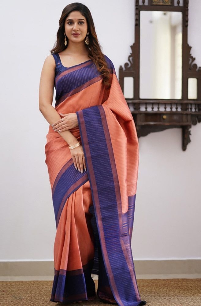 Evocative Pink Soft Silk Saree With Most Gossamer Blouse Piece - Colorful Saree