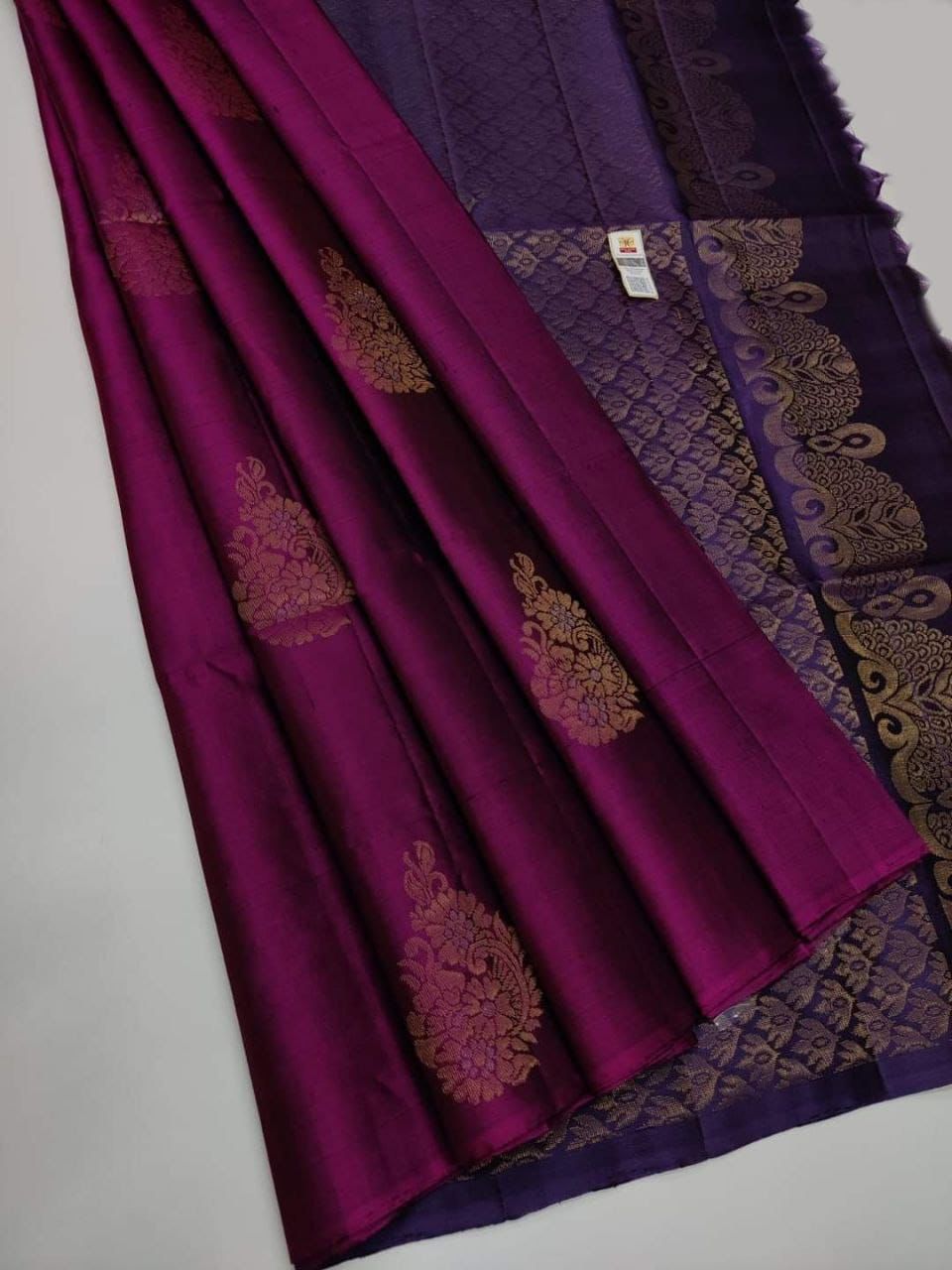 Adorable Purple Soft Silk Saree With Hypnotic Blouse Piece - Colorful Saree