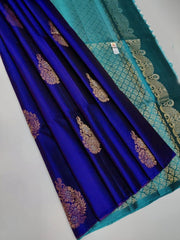 Radiant Royal Blue Soft Silk Saree With Opulent Blouse Piece - Colorful Saree