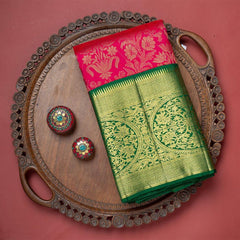 Innovative Dark Pink Soft Banarasi Silk Saree With Demesne Two Blouse Piece - Colorful Saree