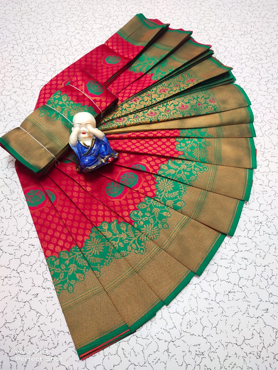 Confounding Red Soft Banarasi Silk Saree With Staring Blouse Piece - Colorful Saree