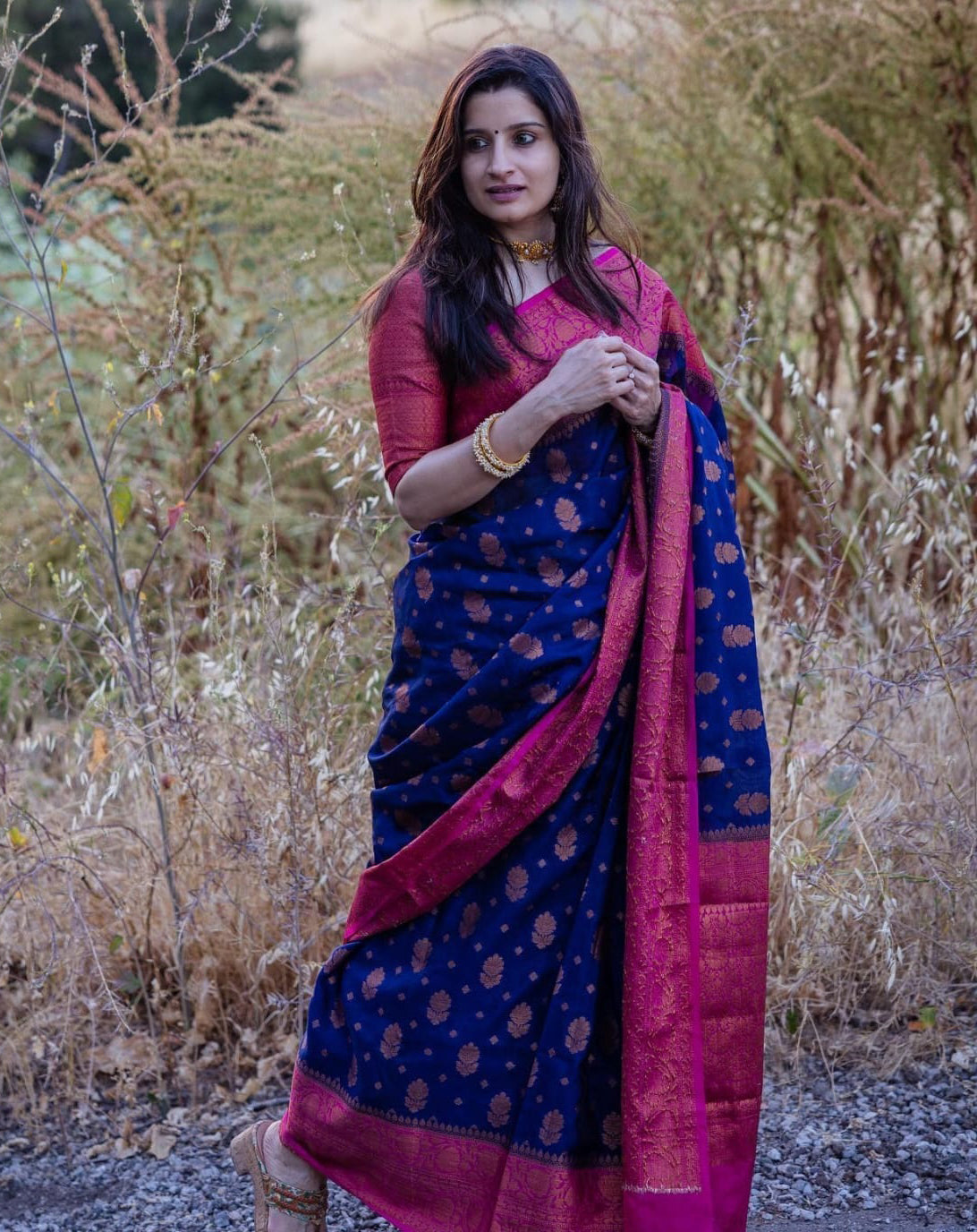 Hypnotic Blue Soft Silk Saree With Comely Blouse Piece - Colorful Saree