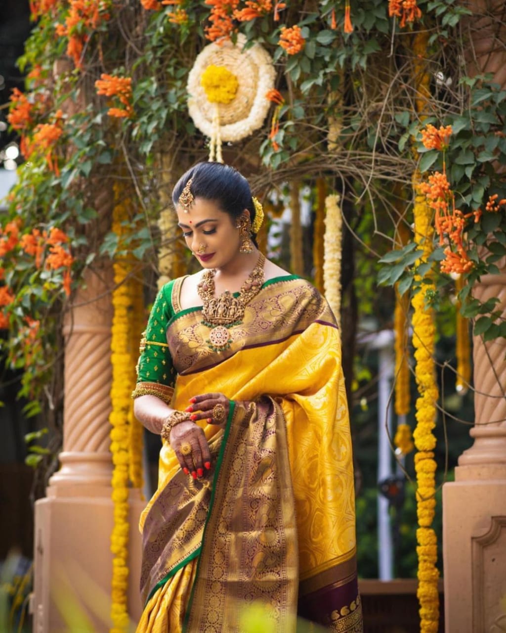 Incomparable Yellow Soft Banarasi Silk Saree With Flamboyant Blouse Piece - Colorful Saree