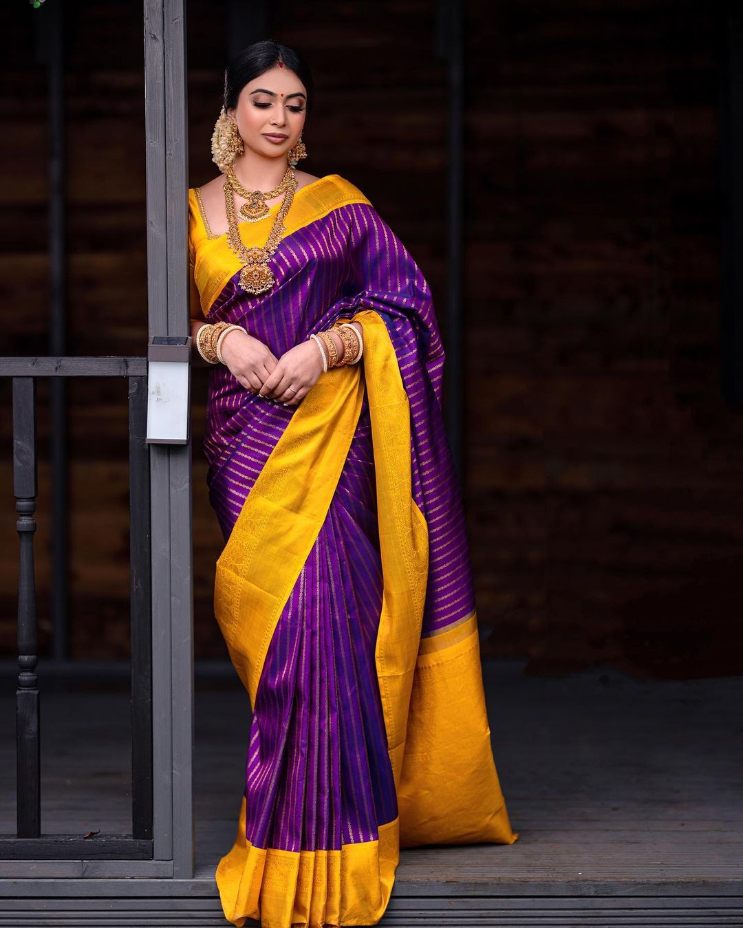 Prominent Purple Soft Silk Saree With Chatoyant Blouse Piece - Colorful Saree