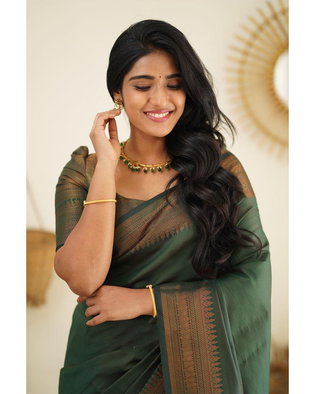 Unequalled Green Soft Silk Saree With Fragrant Blouse Piece - Colorful Saree