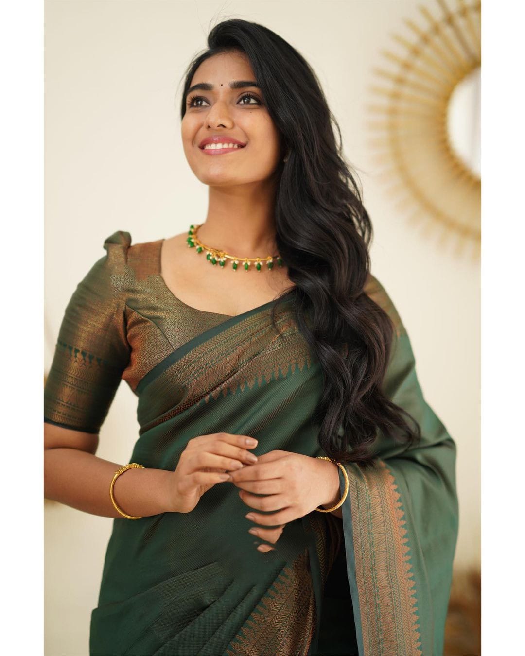 Unequalled Green Soft Silk Saree With Fragrant Blouse Piece - Colorful Saree