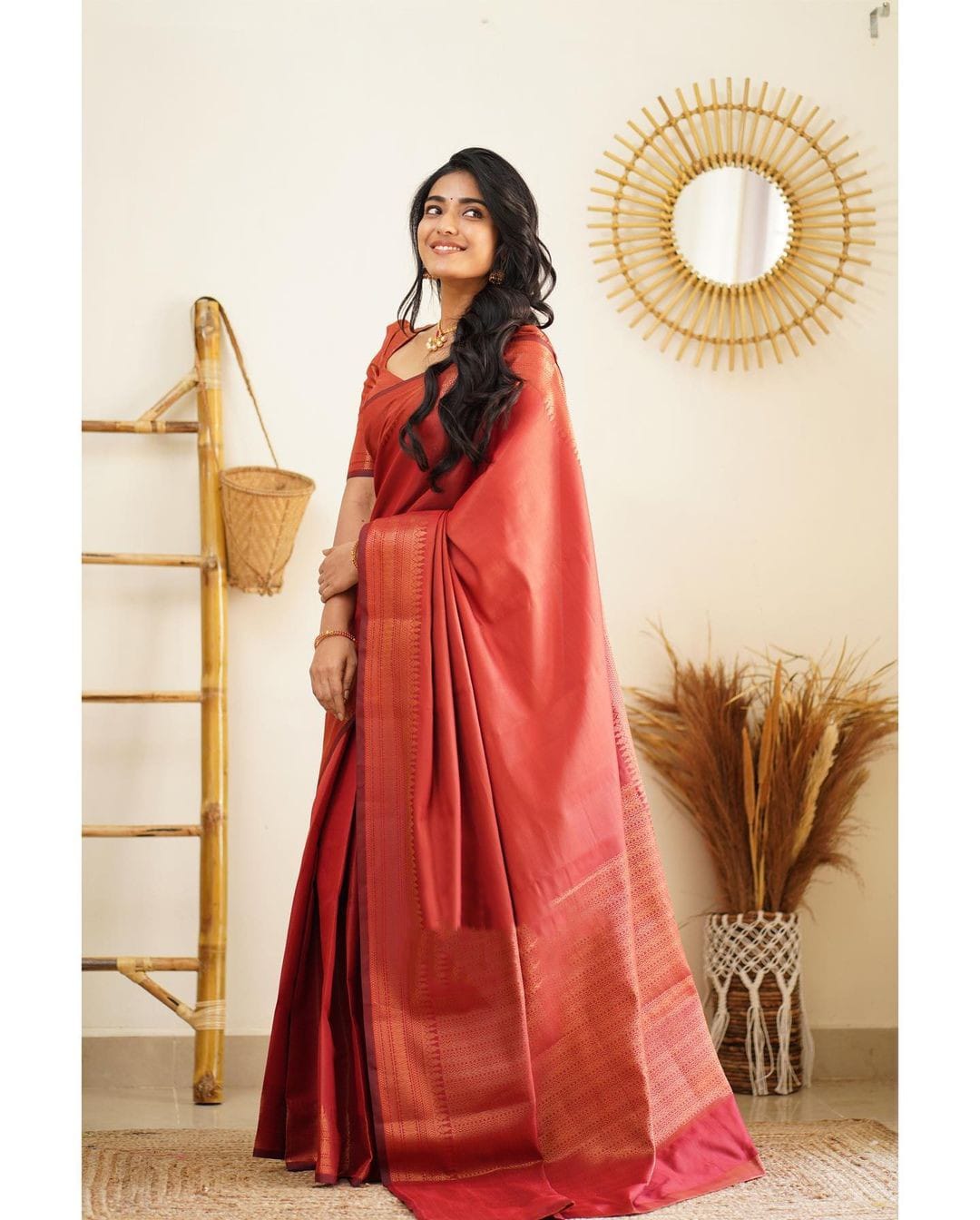 Scrumptious Red Soft Silk Saree With Prodigal Blouse Piece - Colorful Saree