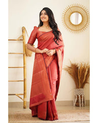 Scrumptious Red Soft Silk Saree With Prodigal Blouse Piece - Colorful Saree